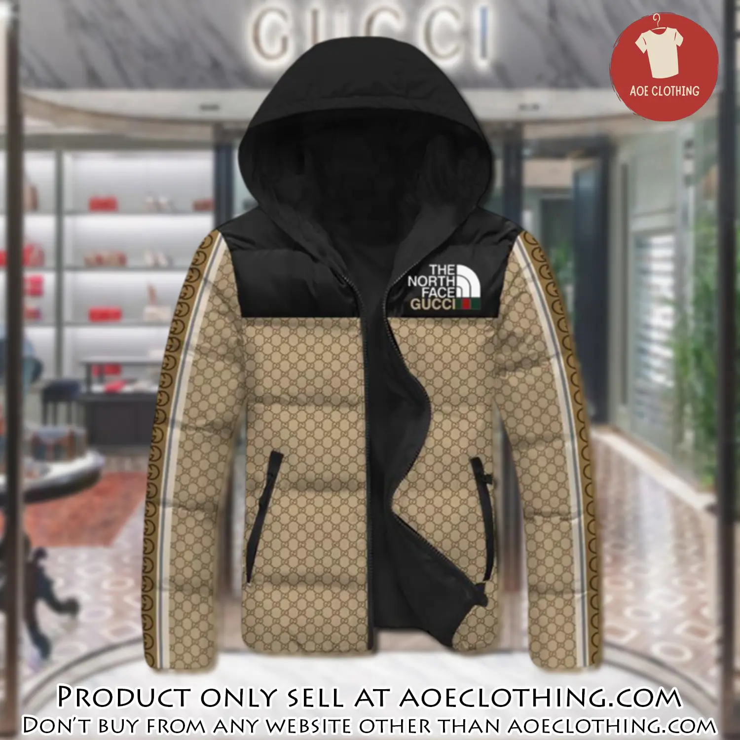 Gucci downfilled coat ultralight down jacket outdoor jacket warm outwear dfj1004 aoe2151453